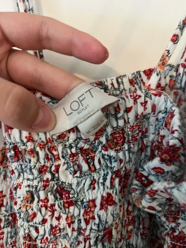Loft Floral Romper with Tie - Image 2