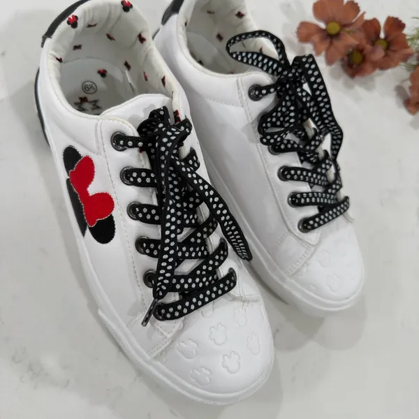 Disney White and Black Kids Sneakers - Image 3