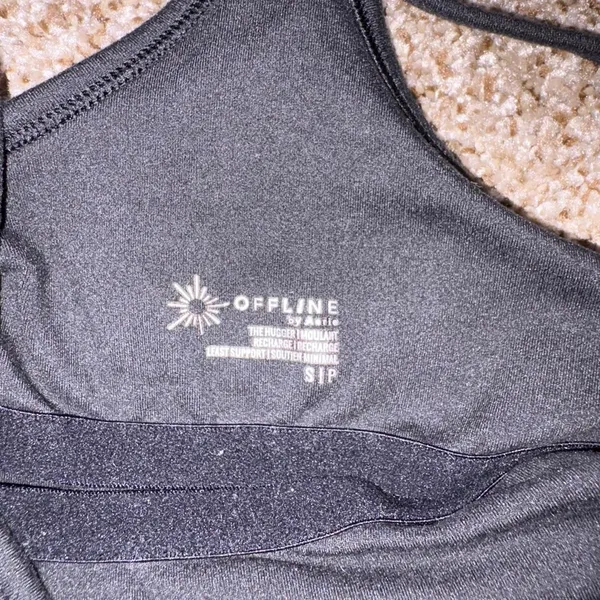 Aerie Offline Black The Hugger Small - Image 2