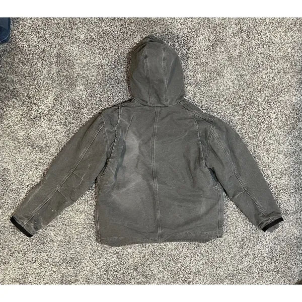 CARHARTT SANDSTONE HOODED MULTI-POCKET JACKET/SHERPA LINED Size XL - Image 5