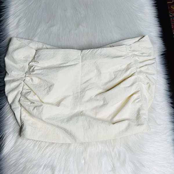 Zara Ecru Voluminous Bow Mini Skirt - Image 6