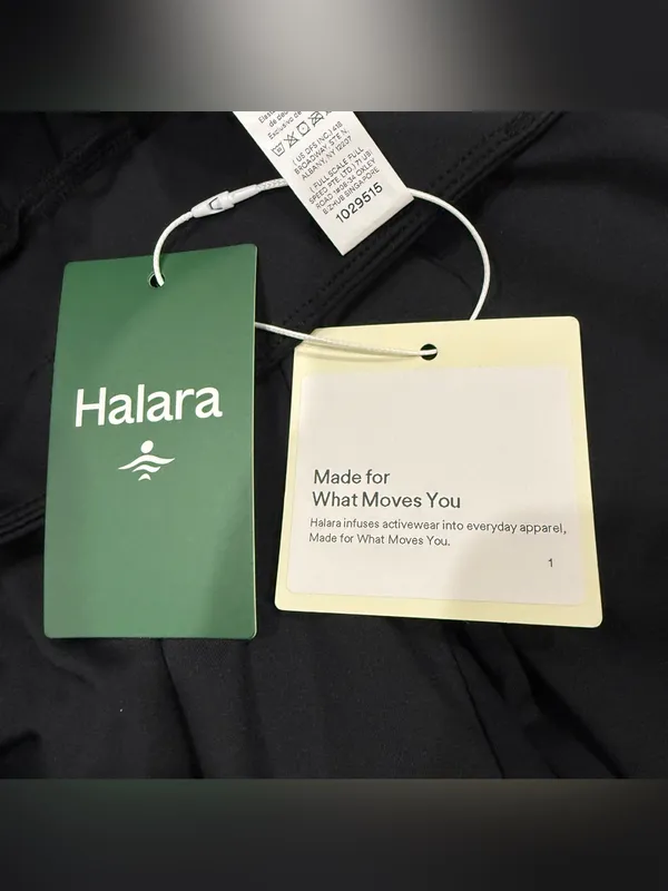 NWT Halara Black High Waisted Double Waistband Wide Leg Work Pants - Image 6