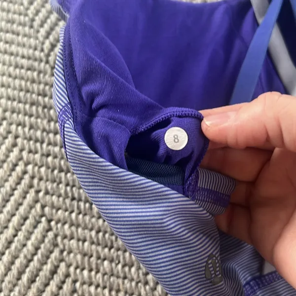Lululemon Energy Bra Wee Stripe Bruised Berry/Cool Breeze - Image 8