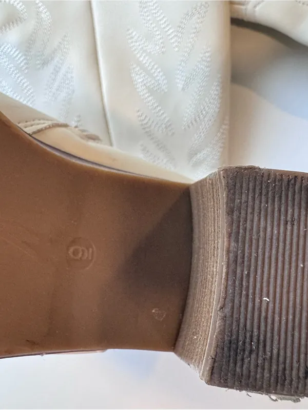 Altar'd State Cream Western Block Heel Boots - Image 3