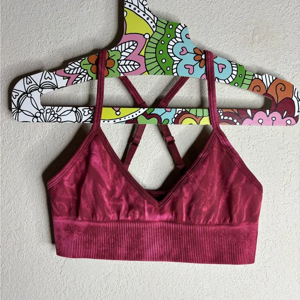 Lululemon Ebb To Street Bra A/B Cup Wash Stone Wash Chianti size 6 - Image 2
