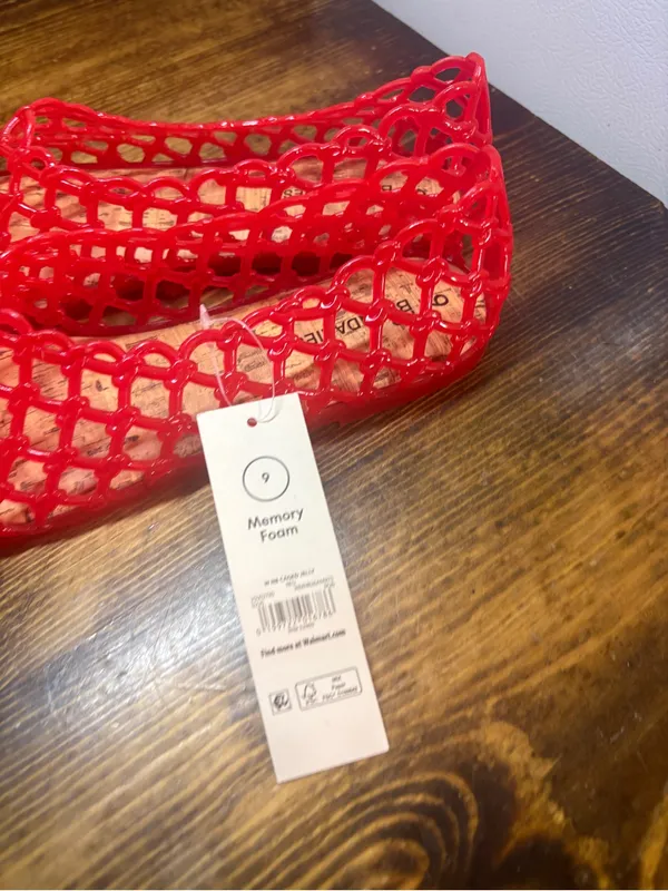 No boundaries red jelly flats size 9 - Image 4