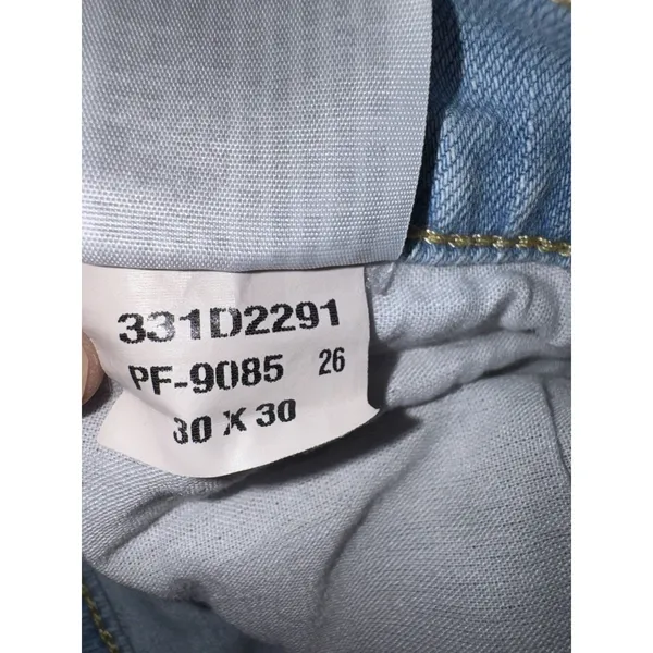Hollister Men's Blue Light Wash Denim Straight Jeans Stretch 5-Pocket - Image 13