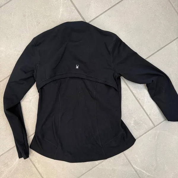 Black Spyder Worldwide Zip Up - Size L - Image 2