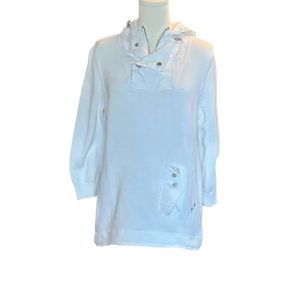 Ralph Lauren Active White Sweater Large Preppy Trendy - Image 2