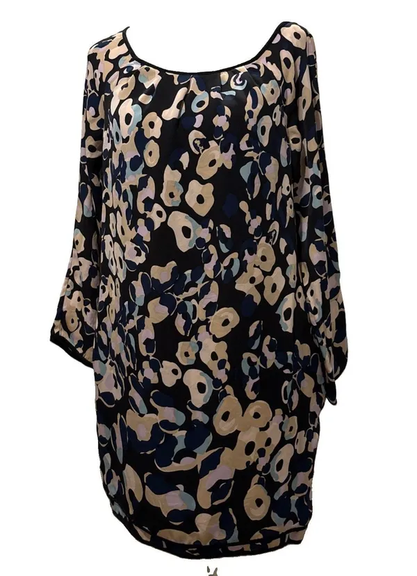 Diane von Furstenberg Silk/Lycra Abstract Print Dress Size 8 - Image 2