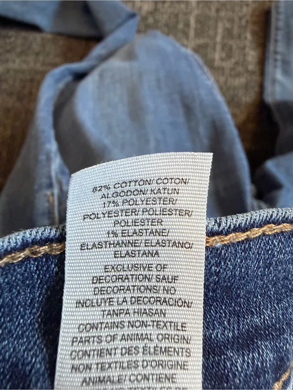 Lucky Brand Charlie Skinny Raw Hem Denim Jeans Stretch Womens Size 8 / 29 - Image 4
