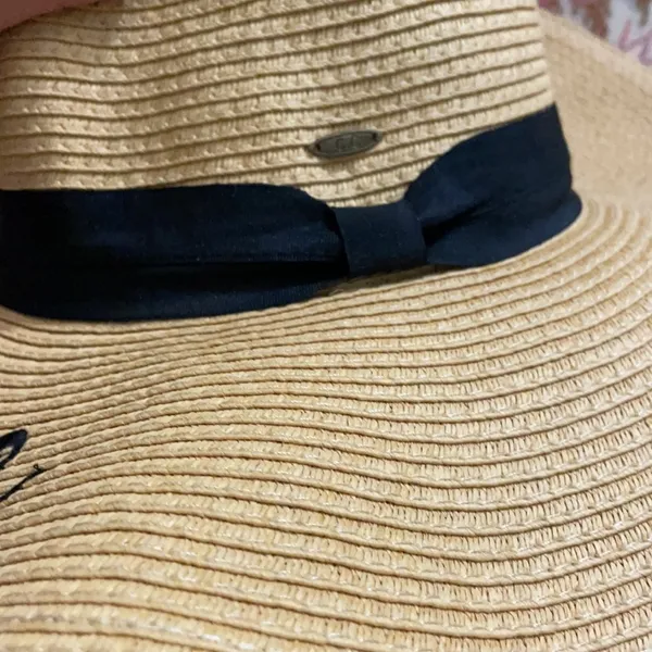 Bride to Be Floppy Sun Hat NWT Tan - Image 6