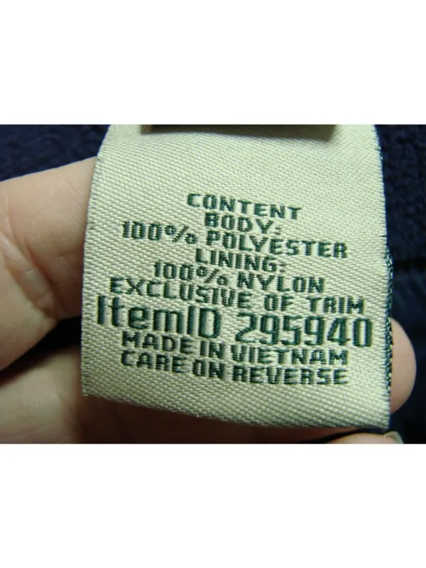 L.L. LL Bean Periwinkle Fleece Double Breasted Pea Coat Women Medium Winter Coat - Image 9