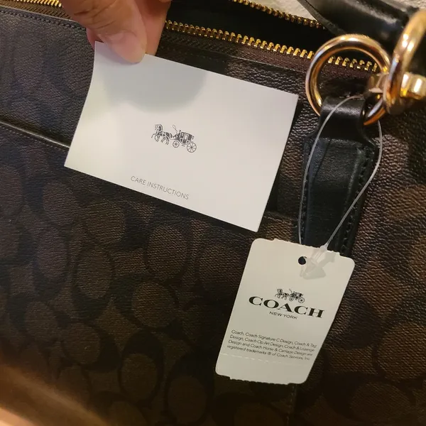 BNWT Coach Signature Ava Tote Brown 🎀 - Image 10