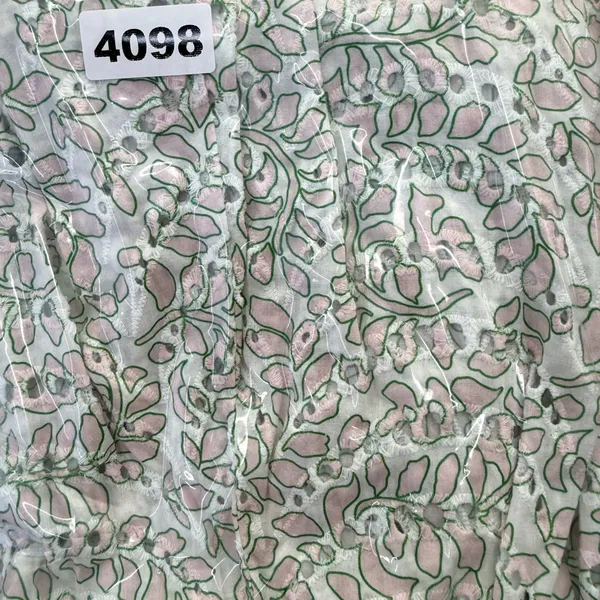 MISA pink and green‎ eyelet mini dress size xs - Image 6