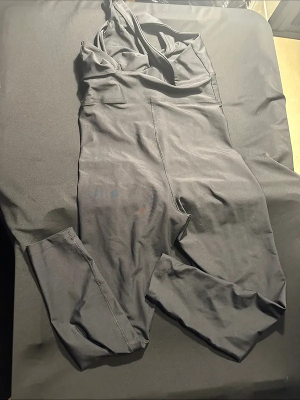 Old Navy Black Halter Wide-Leg Jumpsuit - Image 2