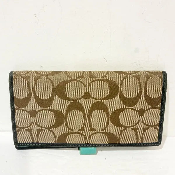 Coach Vintage Signature C‎ Brown Checkbook Holder Leather Lined - Image 5