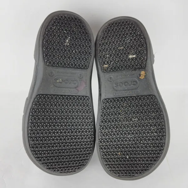 Crocs Velocity‎ Slip Resistant Shoe Womens 8 Mens 6 Black - Image 8