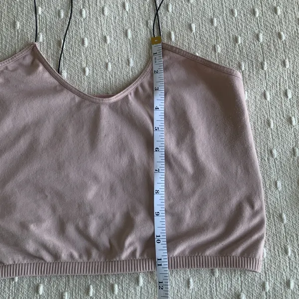 Free People Light‎ Pink Cropped Tank Top XL - Image 7