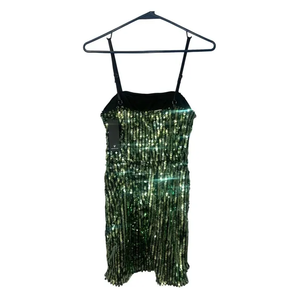 Lulu's‎ Hit the Dance Floor Green Sequin Mini Dress, XS - Image 5