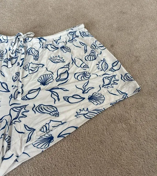 NWOT Auden Pajama Shorts White Size L - Image 2