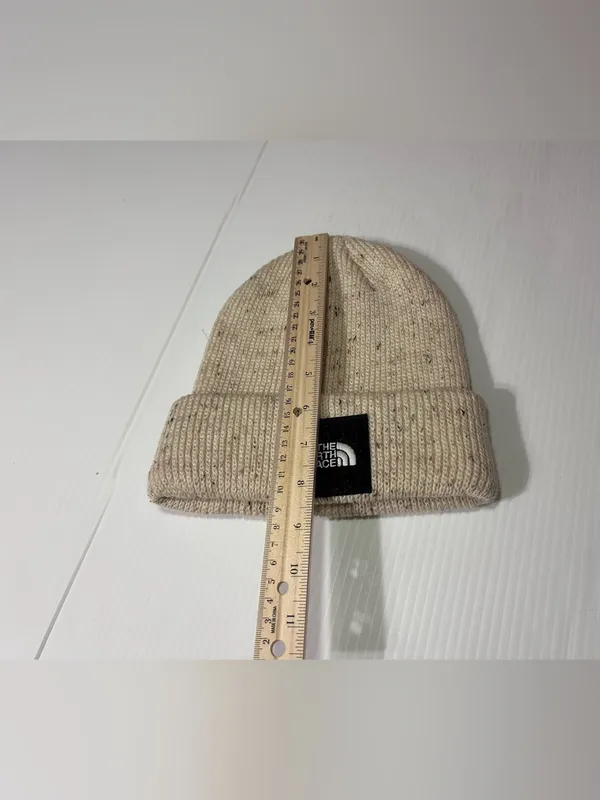 The North Face Speckled Tan Knit Cuff Beanie - Image 3