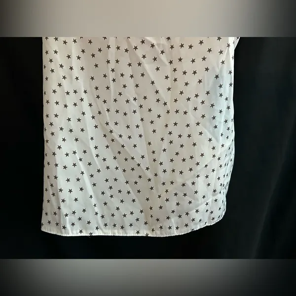 aerie Women’s White & Brown High Low Star Tank Top Sleeveless Blouse SZ MD NWT - Image 9