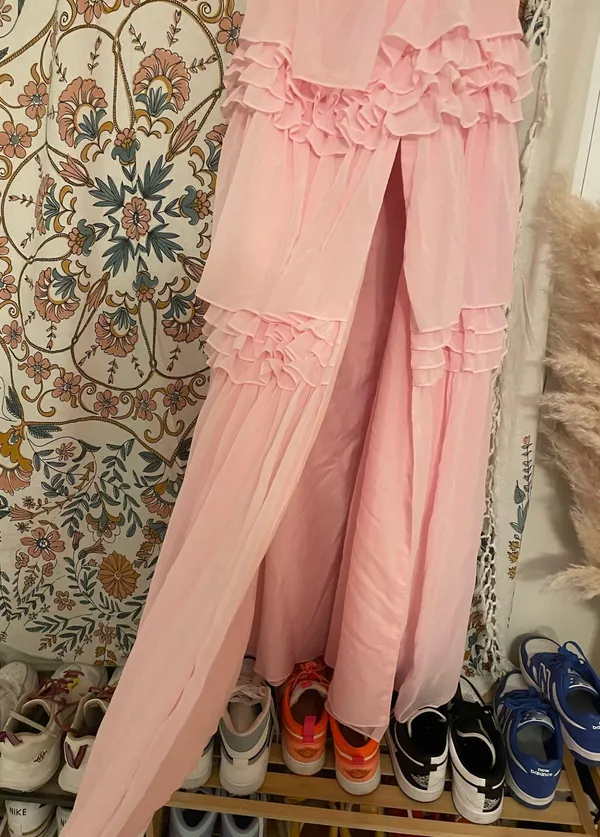 Baby pink revelry bridesmaid dress - Image 3