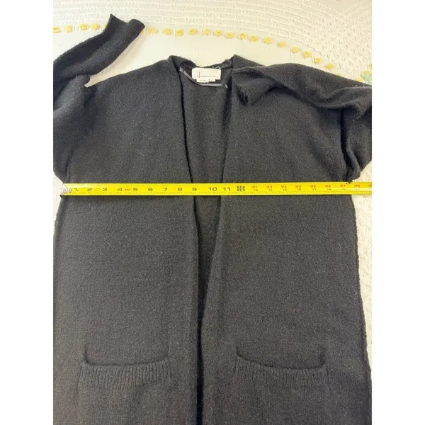 by Anthropologie Black Open Front Cardigan Sweater Knit‎ Cozy Small S - Image 10