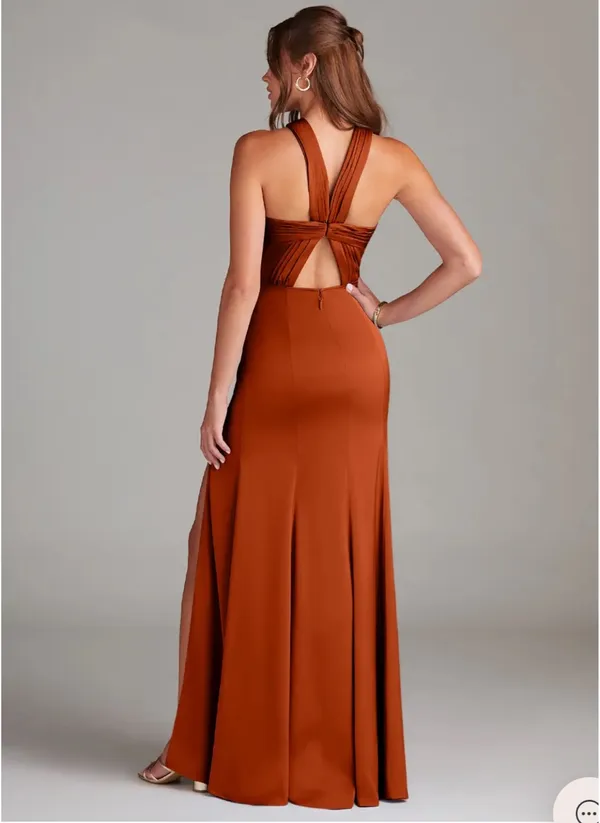 Azazie Rust Dress - Image 5