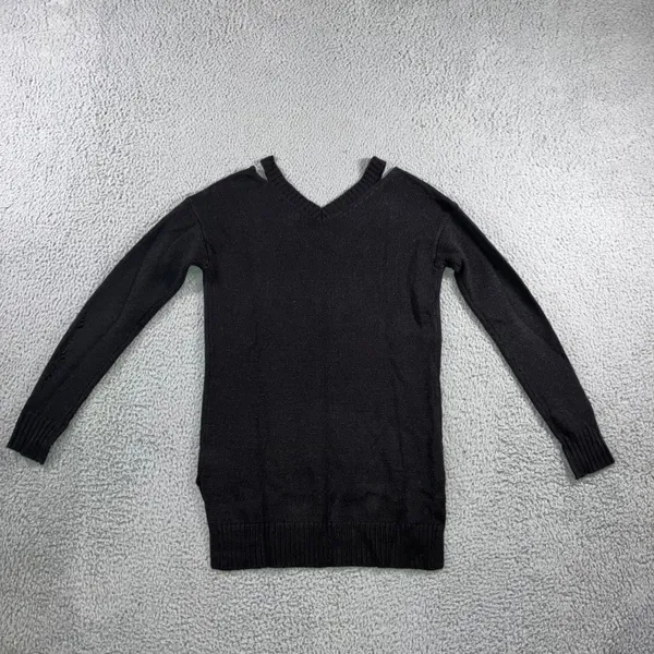 Arizona Vintage Sweater Women XS V Neck Distressed‎ Fairy Whimsigoth Witchy Peasant Y2K - Image 3