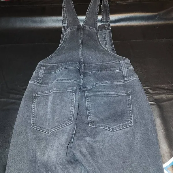 Madewell Womens Black Lunar Wash‎ Stretch Overalls XS - Image 4