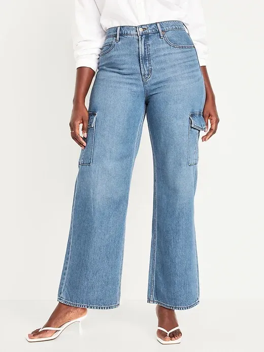 Old Navy Extra High Rise Sky-Hi Wide Leg - Image 2