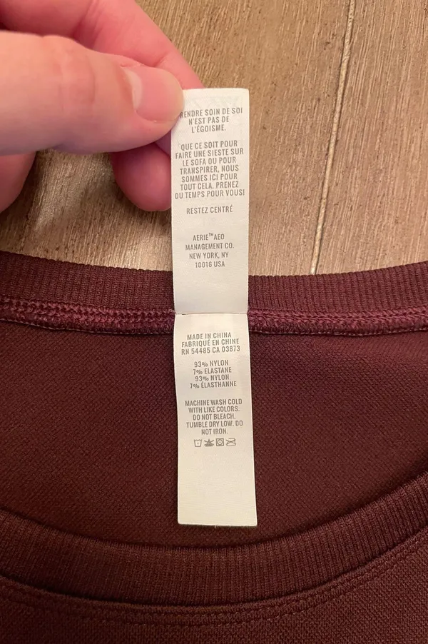 Aerie Offline Seamless Cropped T-Shirt Size Large - Image 5