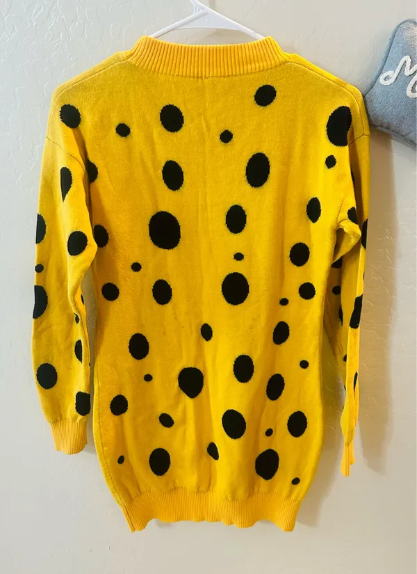 SpongeBob Sweater Dress Yellow - Image 2
