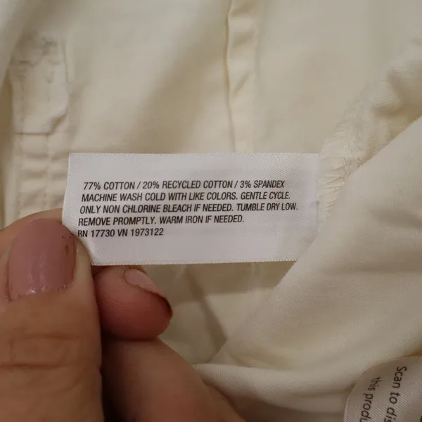 Universal Thread Womens Cream High Rise Wide Leg Cargo Pants Size 12 Off White - Image 3