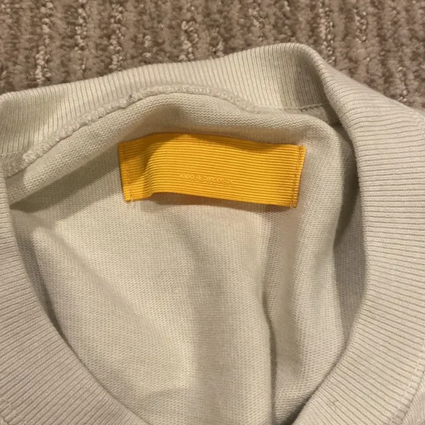Cream and White Crew Neck Sweater - Image 5