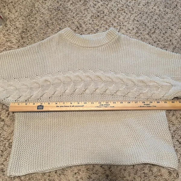 Massimo Dutti, Italian yarn, cream XS‎ - Image 8