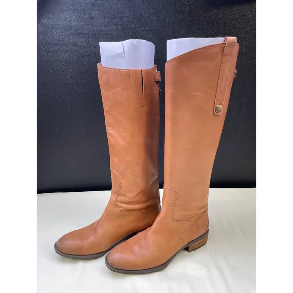 Sam Edelman Women's Leather Camel Color Riding Boots /Shoes 6.5M SKU 5619 - Image 2