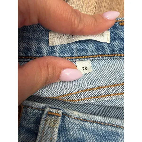Denim Forum Aritzia High Rise Straight Jeans Light Wash Size‎ 28 - Image 5