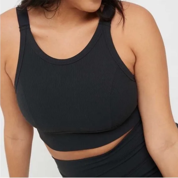 Aerie Offline Black Cardio Sweat Most Support Sports Bra Size S - Image 2