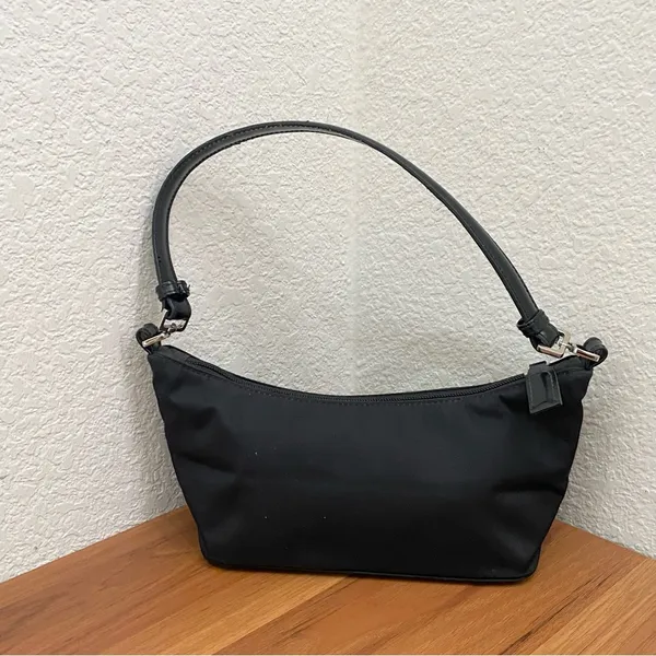 Vintage Y2K The Original Brand Black Nylon Mini Bag Shoulder Bag - Image 4