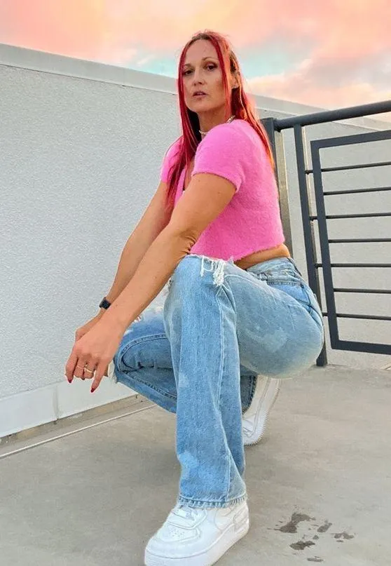 PACSUN Distressed Light Blue 90s Boyfriend Jeans - Image 4