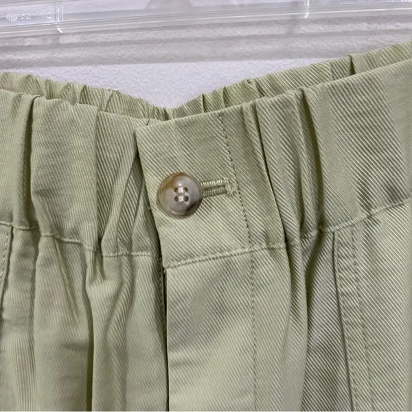 Madewell Tapered Huston Comfort Pull-On Crop Pants Green NWT Size‎ M - Image 6