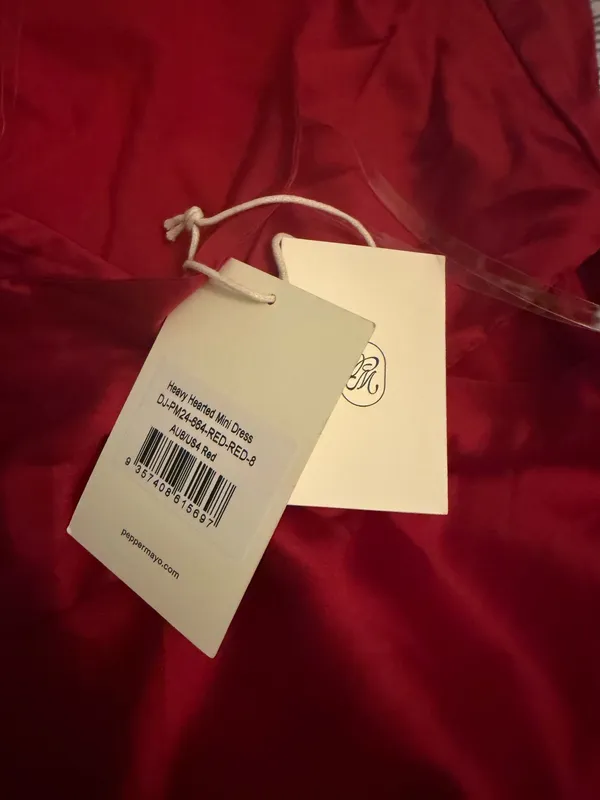 Peppermayo Mini Dress Red Halter - Image 3