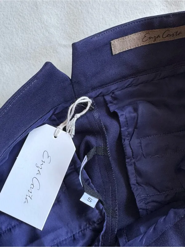 New Enza Costa Navy Maxi Skirt - Image 3