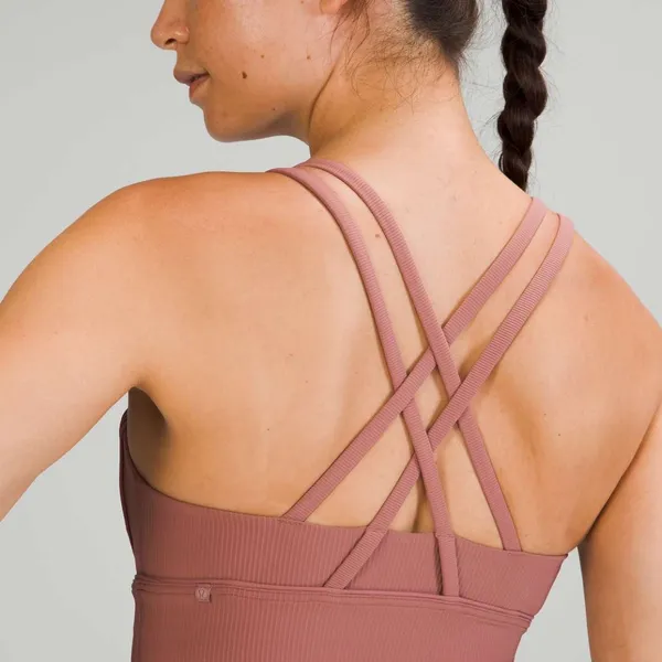Lululemon Energy Bra Longline Ribbed Medium Support - Image 2