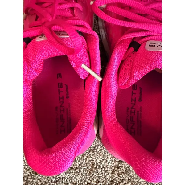 Under Armour HOVR Infinite 3 Womens Running Shoes Pink Bluetooth 3024417-600 12 - Image 7