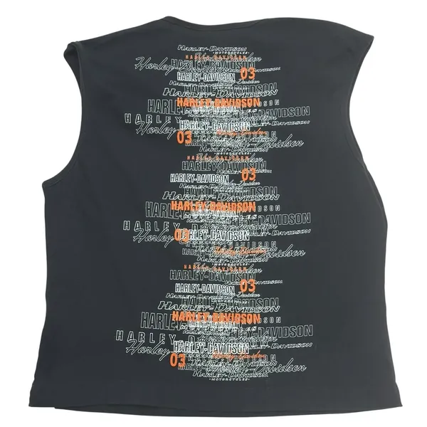 Vintage Harley Davidson American Legend Women's Size XL Logo Sleeveless Tank Top - Image 4