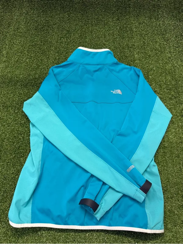 The North Face Women's Windstopper Two Tone Blue Teal Jacket Full Zip Outdoor L - Image 5